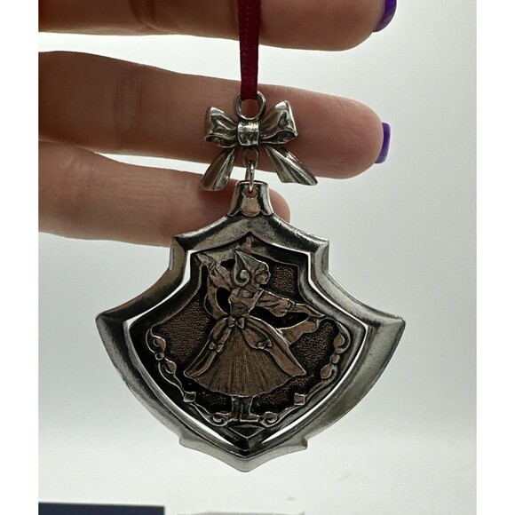 Danforth Pewter Nine Ladies Dancing Ornament Silver Tone 12 Days Of Christmas - Picture 9 of 11